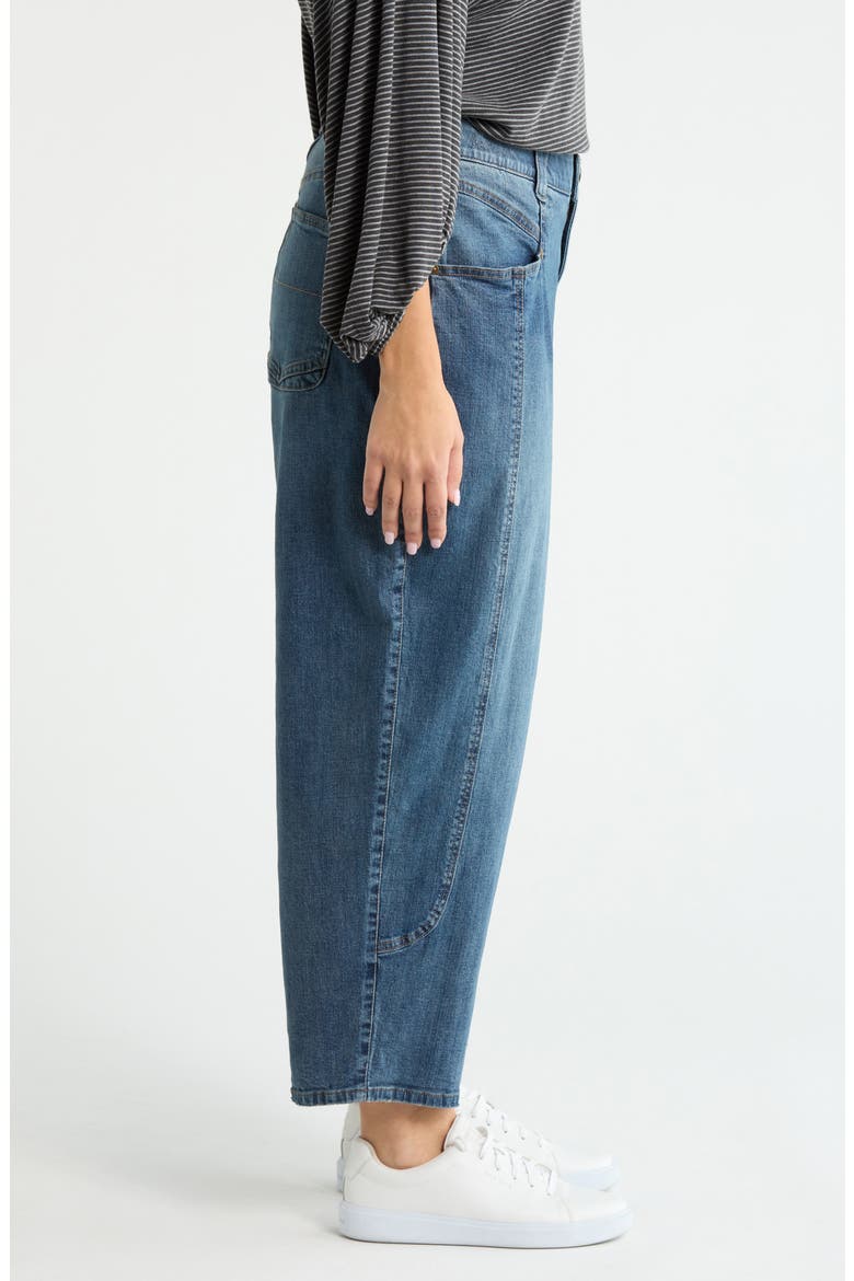 High Waist Ankle Barely Barrel Jeans, Alternate, color, MID BLUE ARTISANAL