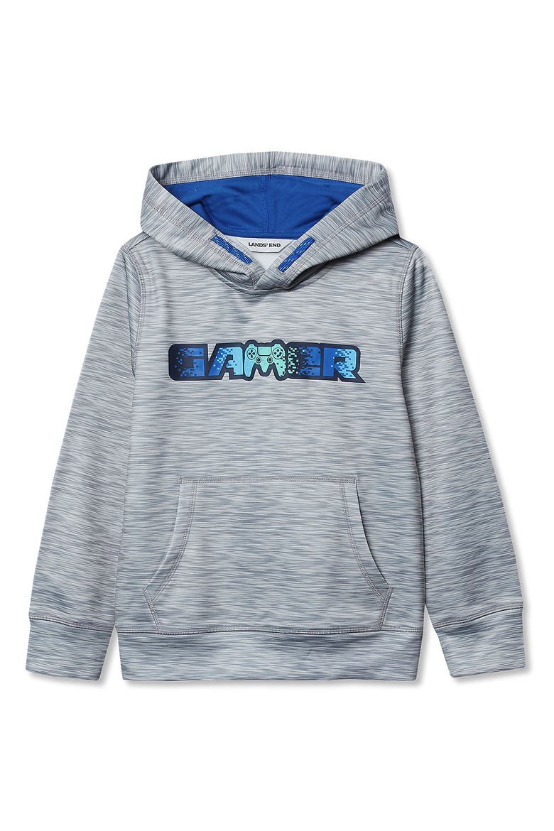 Kids Husky Athletic Lightweight Hooded Sweatshirt, Main, color, Cocoon Heather Gamer