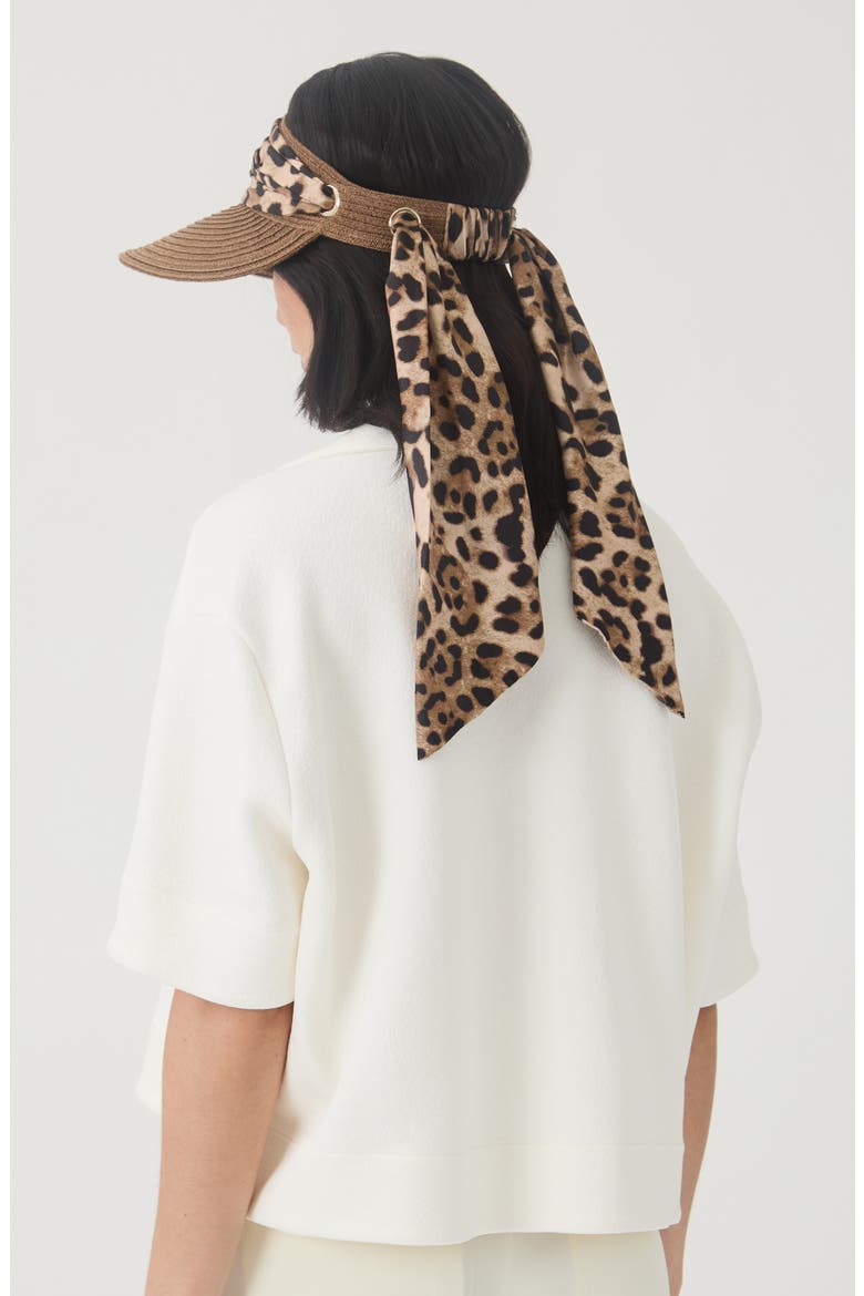 Ricky Packable Straw Visor, Alternate, color, CHOCOLATE