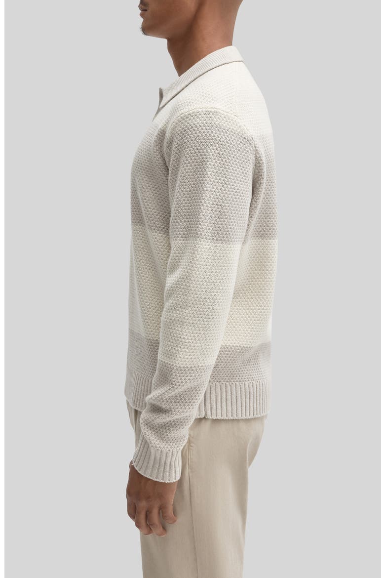 Sylvestro Long Sleeve Polo Sweater, Alternate, color, MOONSTONE