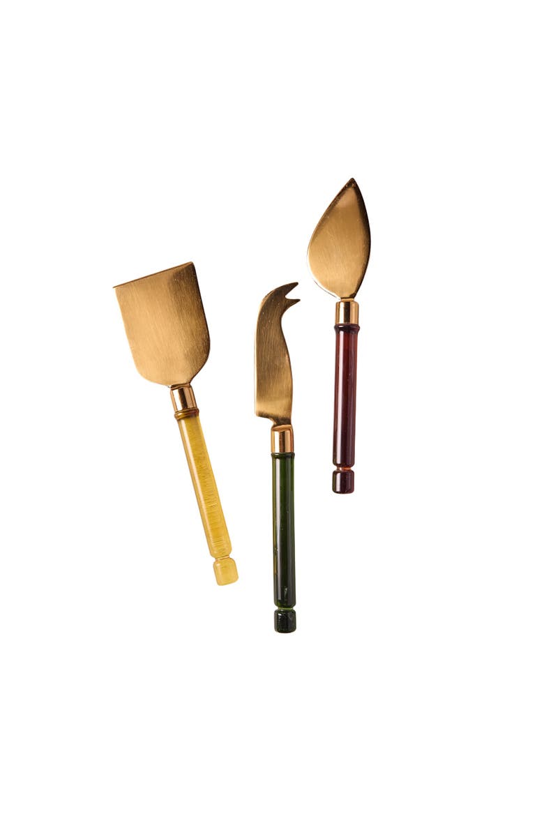Niko Cheese Knives - Set of 3, Main, color, Silver