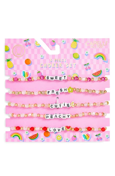 Kids' Assorted 5-Pack Fruit Chokers