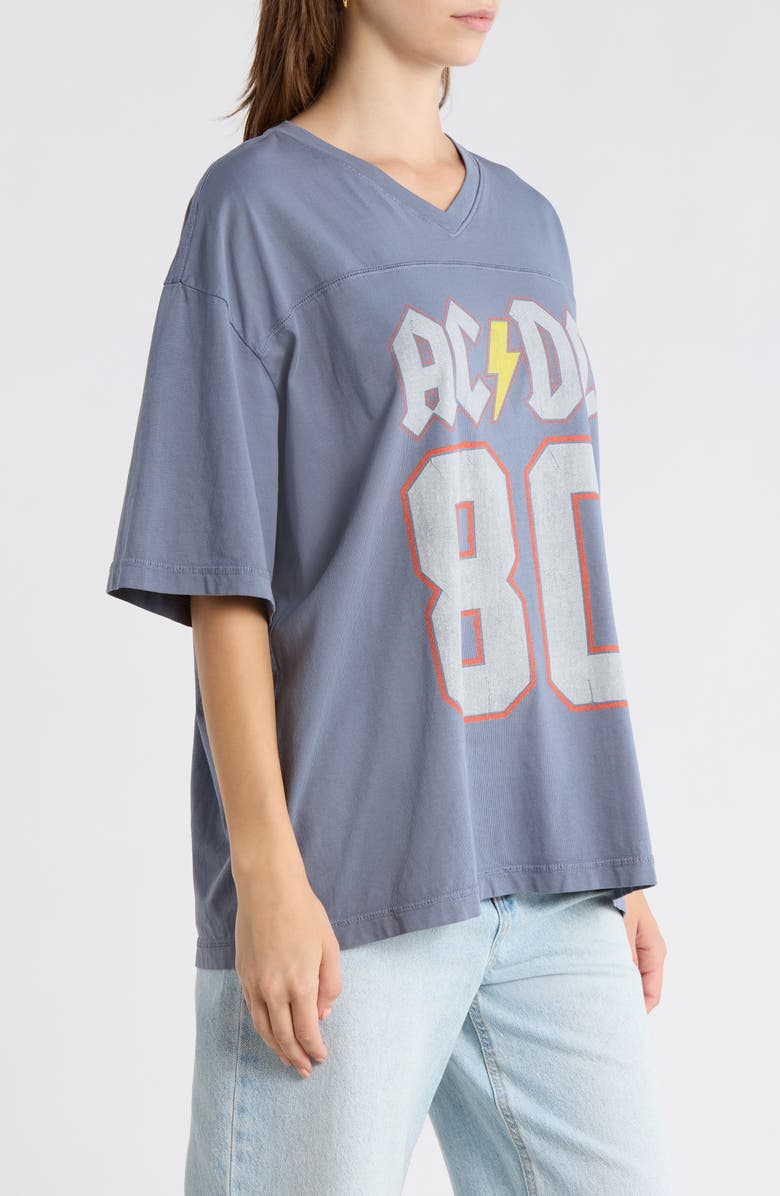 Junk Food AC/DC Back in Black '80 Tour Graphic T-Shirt, Alternate, color, Deep Indigo