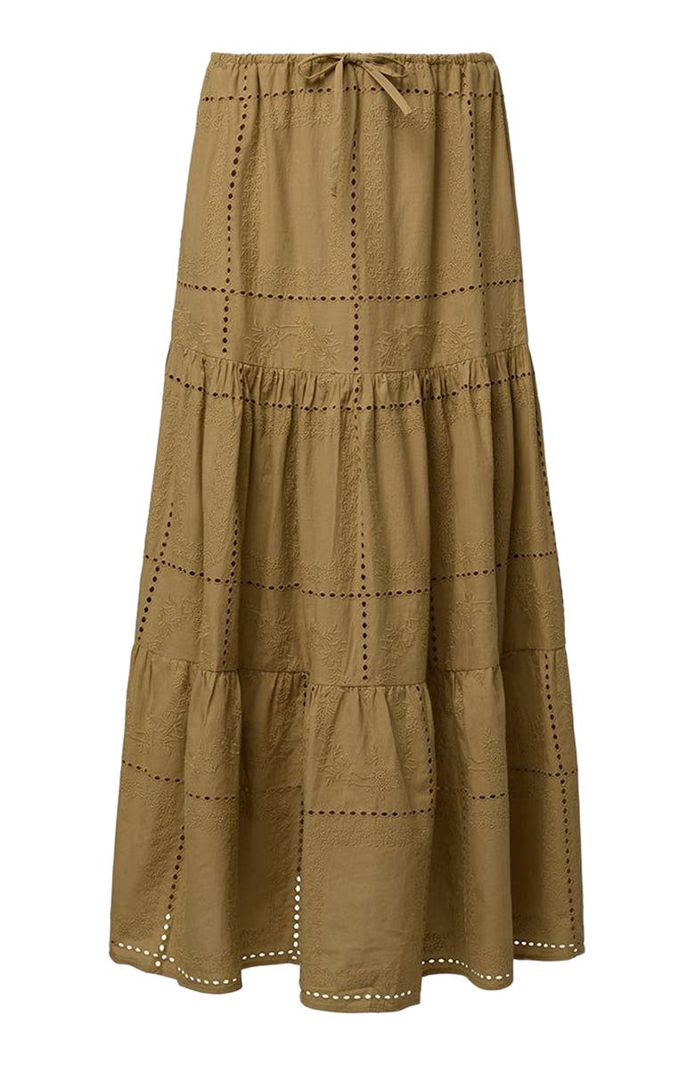 WeWoreWhat Midi Pull On Skirt, Alternate, color, Oat Multi