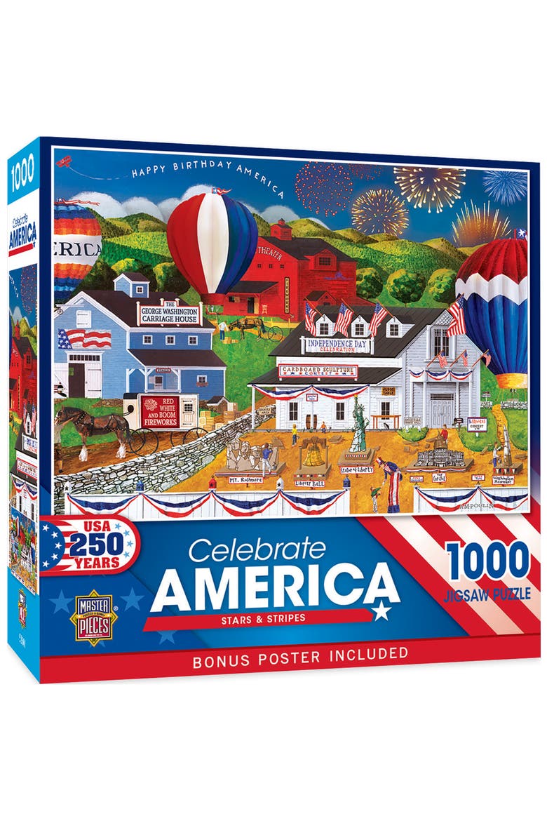 Stars & Stripes 1000 Piece Jigsaw Puzzle, Main, color, Multicolor