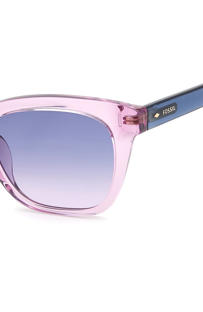 Fossil 51mm Square Sunglasses, Alternate, color, Lilac