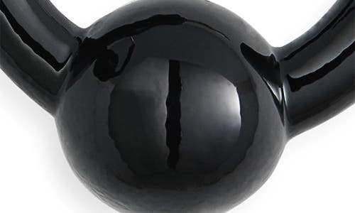 Justine Clenquet Sam Laquered Hoop Earrings In Black