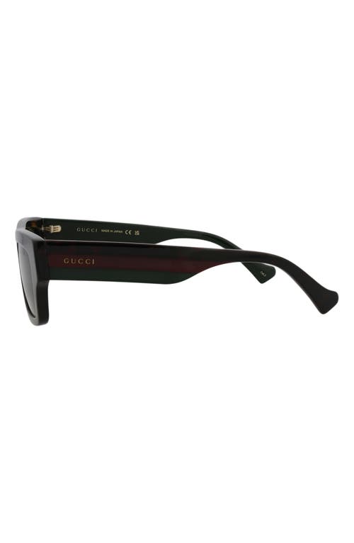 Gucci Novelty 55mm Rectangular Sunglasses