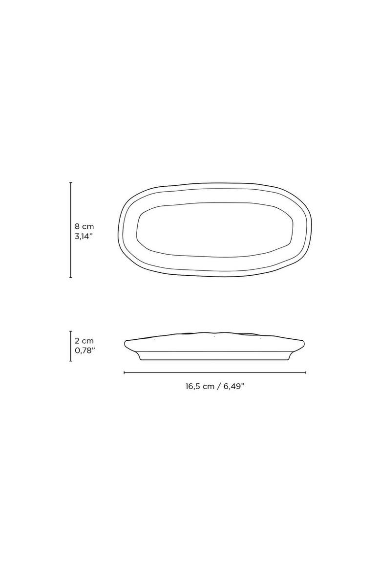 Shallow Organic Oval Platter Mini Set of 4, Alternate, color, Dijon