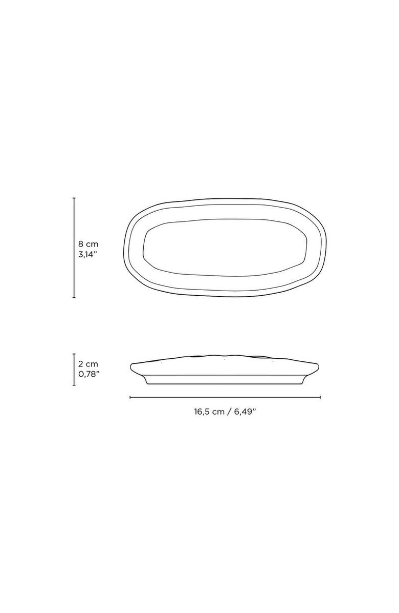 Porto Brasil Shallow Organic Oval Platter Mini Set of 4, Alternate, color, Matte Black