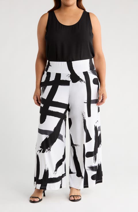 Wide Leg Pants (Plus)