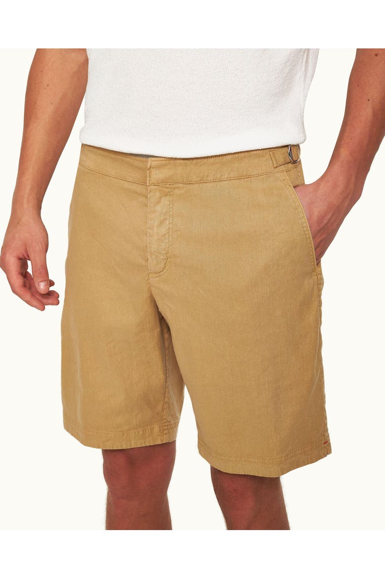 Dane Garment Dye Tailored-Fit Shorts, Alternate, color, Biscuit