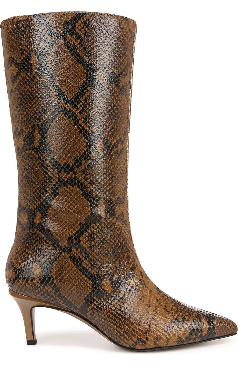 SARTO by Franco Sarto Amari Pointed Toe Boot, Alternate, color, Taupe Python