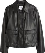 Sam Edelman Faux Leather Swing Jacket