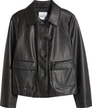 Sam Edelman Faux Leather Swing Jacket