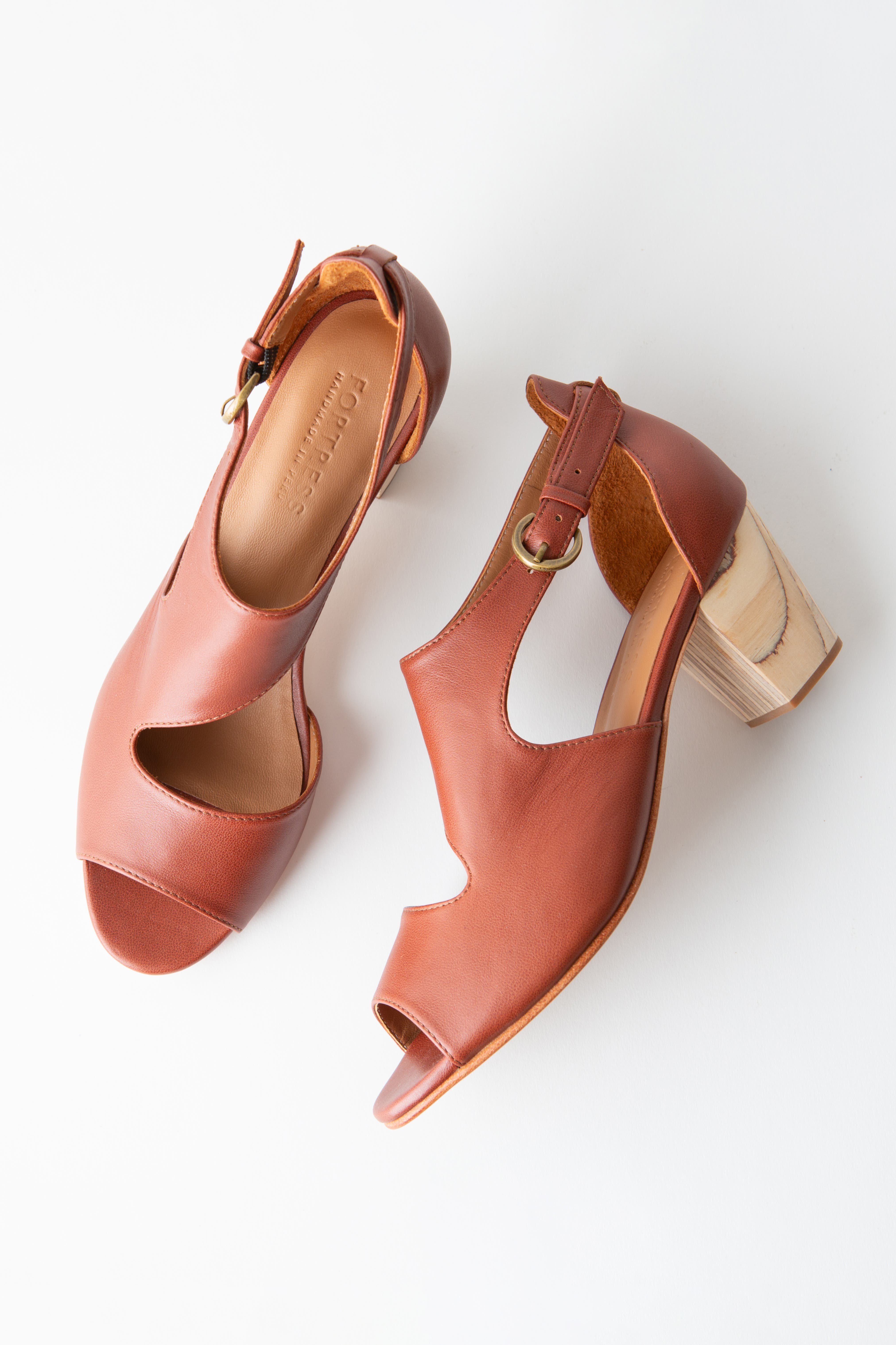 Fortress Victoria Naya Open Toe Pump, Alternate, color, Cedar Nappa