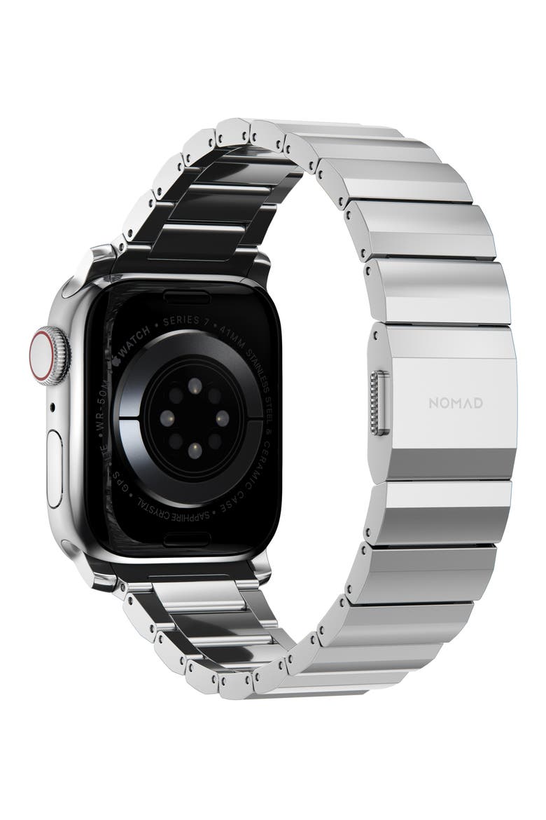 Stainless Steel 41mm Apple Watch® Watchband, Alternate, color, SILVER