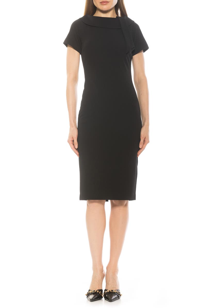 Alexia Admor Wrene Sheath Dress, Main, color, Black