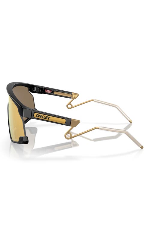 Oakley Bxtr 39mm Polarized Rectangular Sunglasses In Matte Black