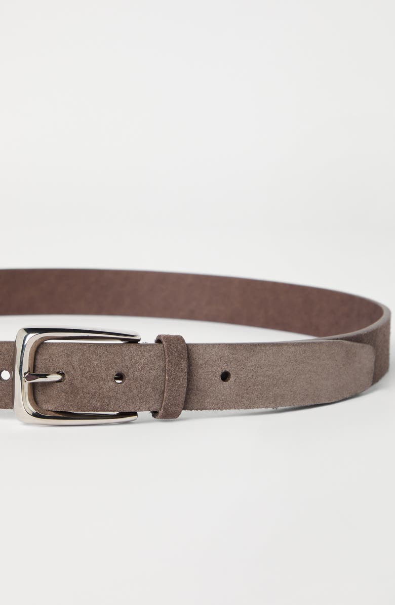 Brunello Cucinelli Leather belt, Alternate, color, Taupe