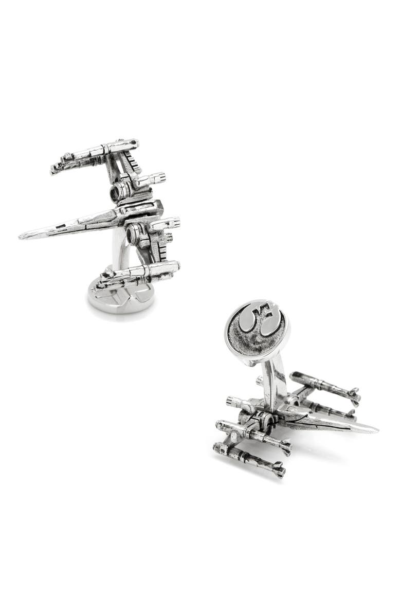 Cufflinks, Inc. Star Wars<sup>™</sup> - 3D X-Wing Cuff Links, Alternate, color, Silver
