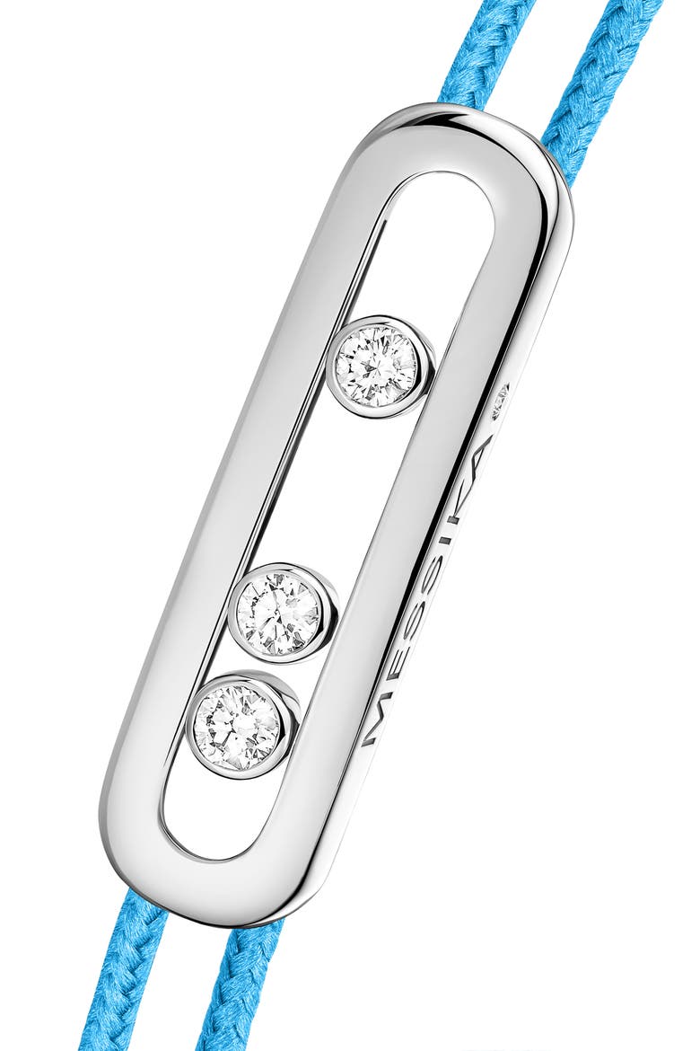 Care Diamond Cord Bracelet, Alternate, color, WHITE GOLD