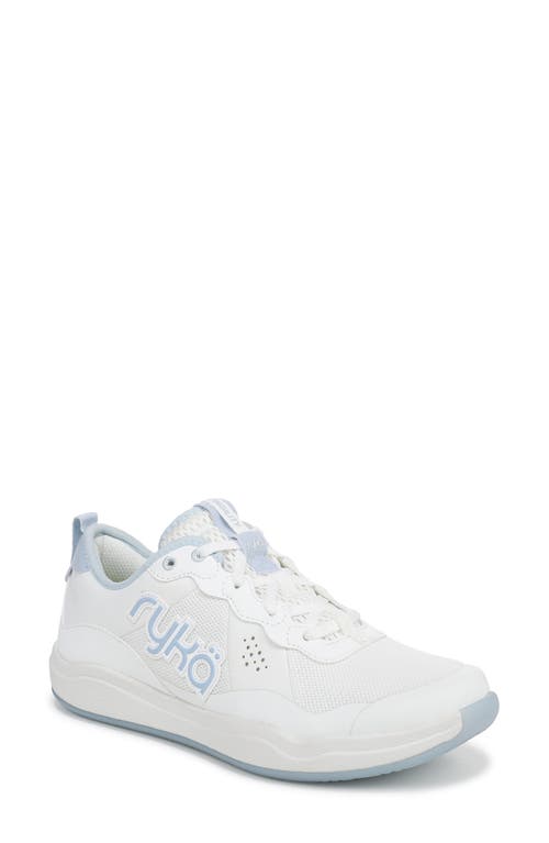 Ryka Rykä Court Agility Sneaker In White/skyrise Blue