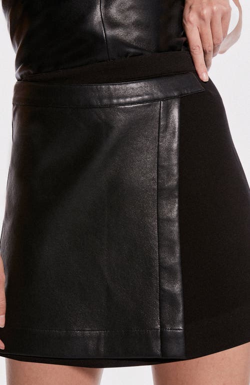 As By Df Cassidy Recycled Leather Halter Top In Black