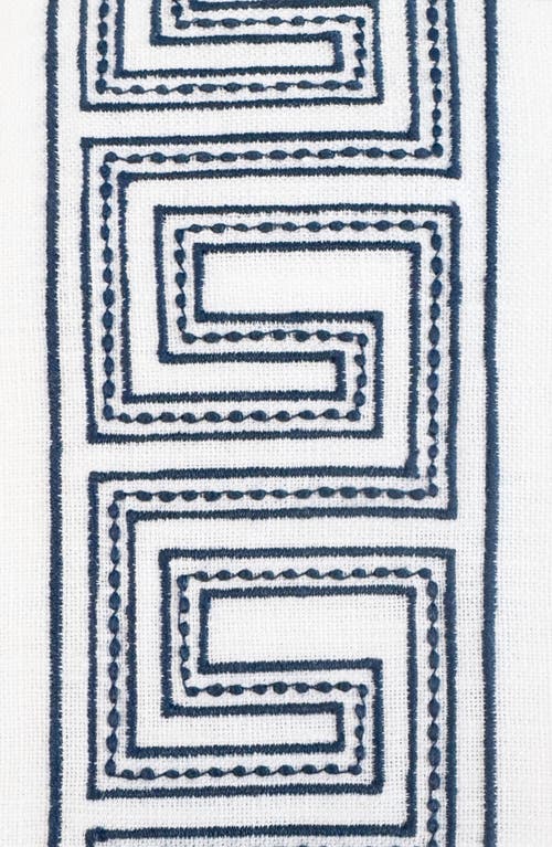 Matouk Ophelia Linen Shower Curtain In Indigo