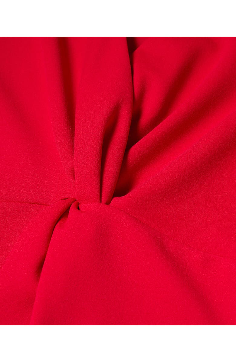 MANGO Twist Front Long Sleeve Shirtdress, Alternate, color, 