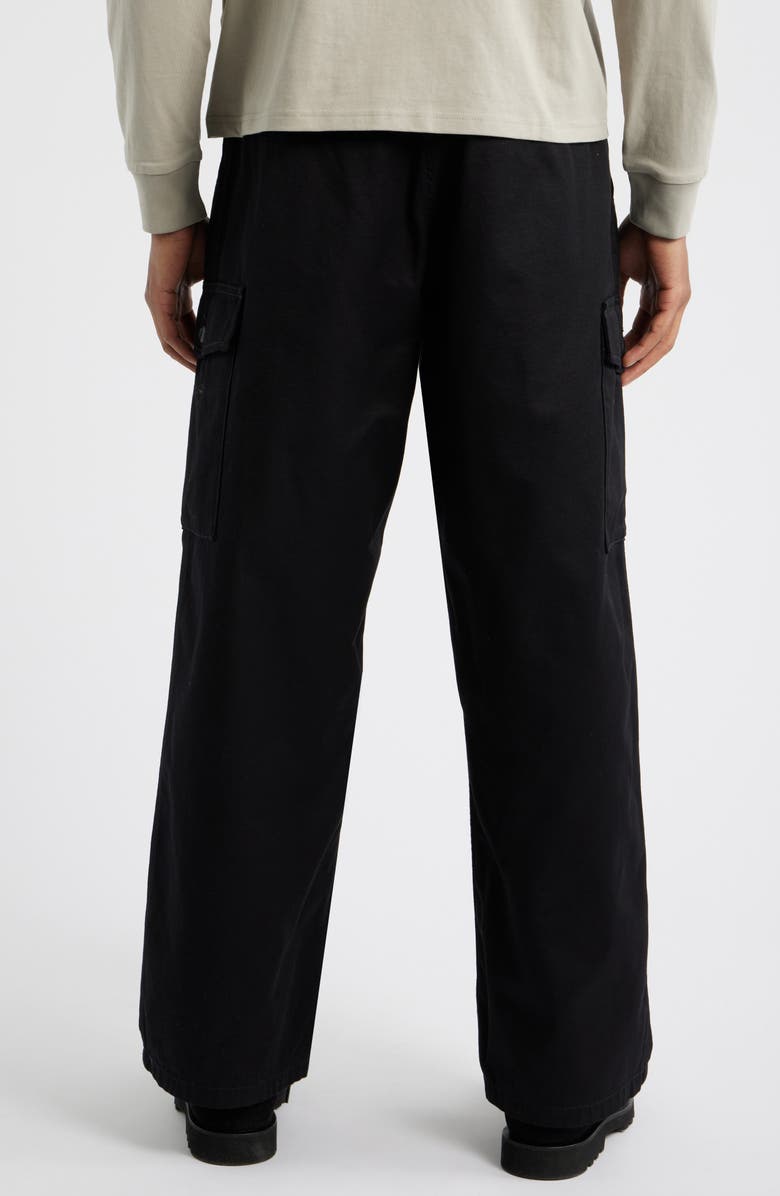 Carhartt Work In Progress Brady Cotton Twill Cargo Pants, Alternate, color, Black (Rinsed)