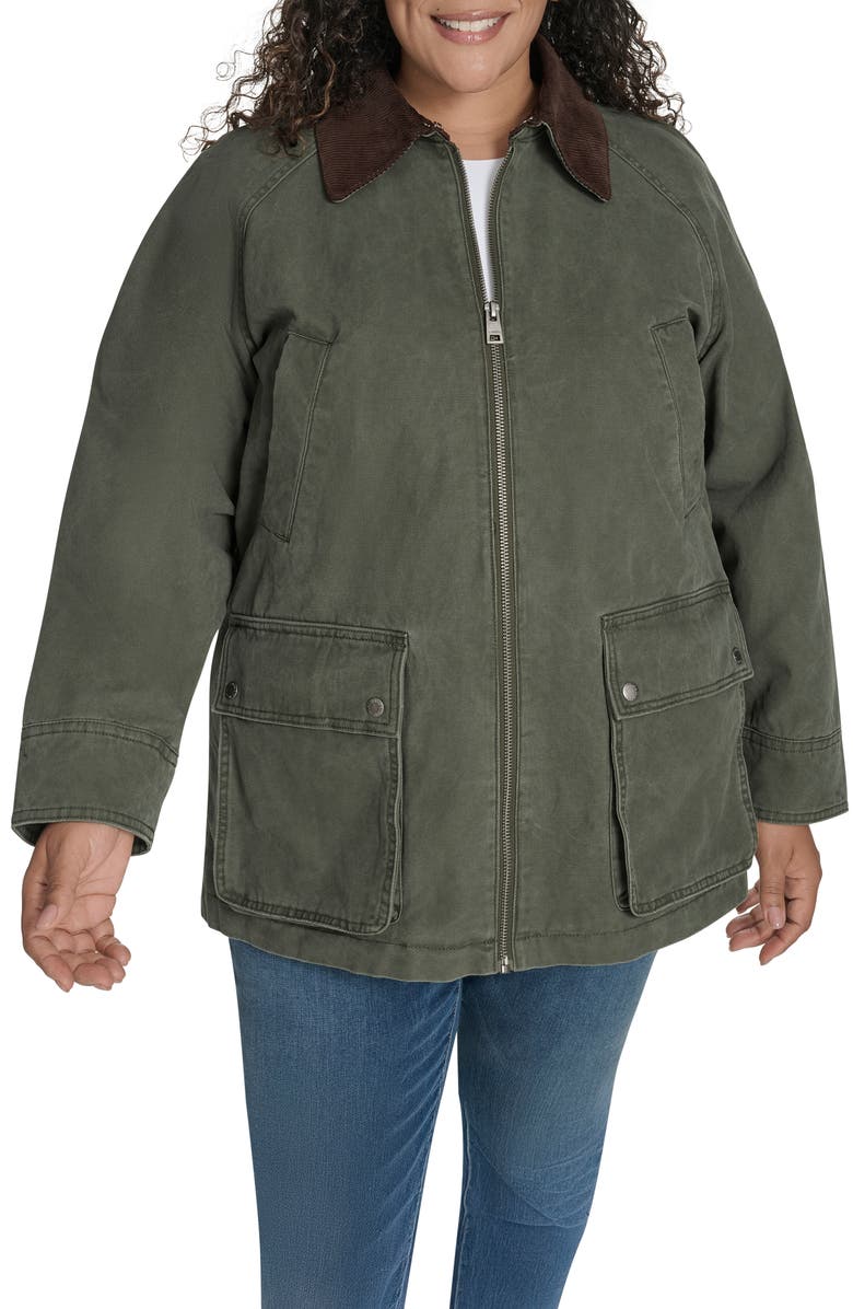 Levi's<sup>®</sup> Four Pocket Barn Jacket, Main, color, Olive