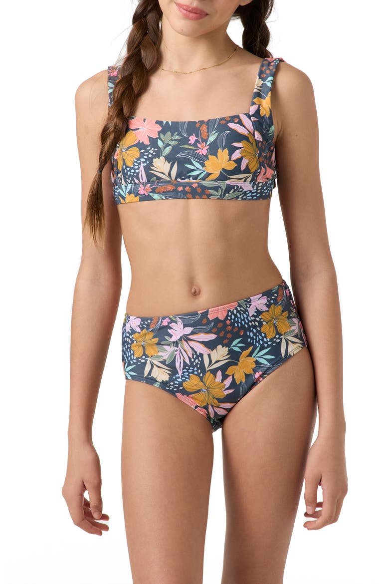 Kids' Mila Two-Piece Swimsuit, Main, color, SLATE