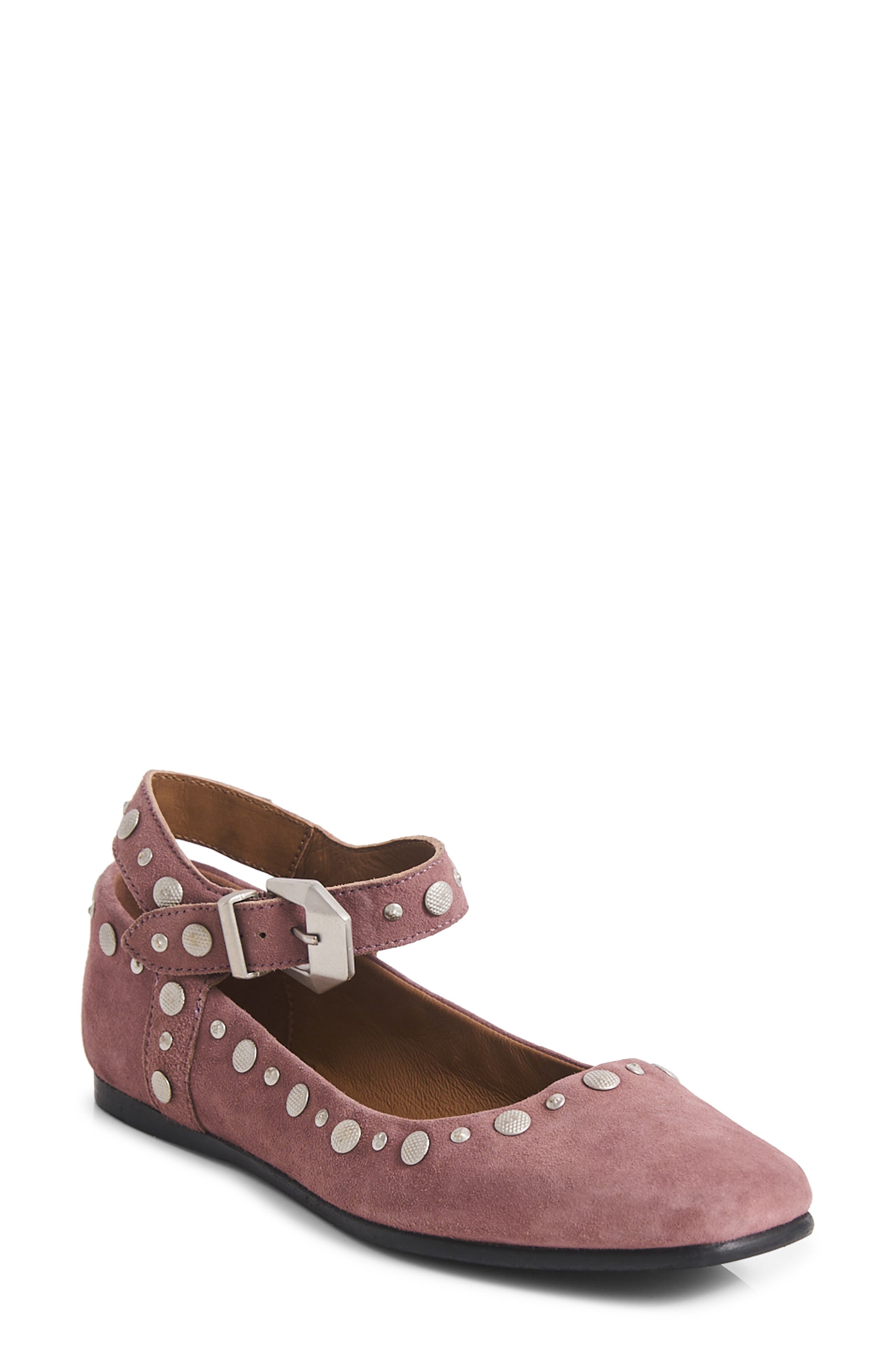 Mystic Mary Jane Flats, Main, color, MAUVE SUEDE
