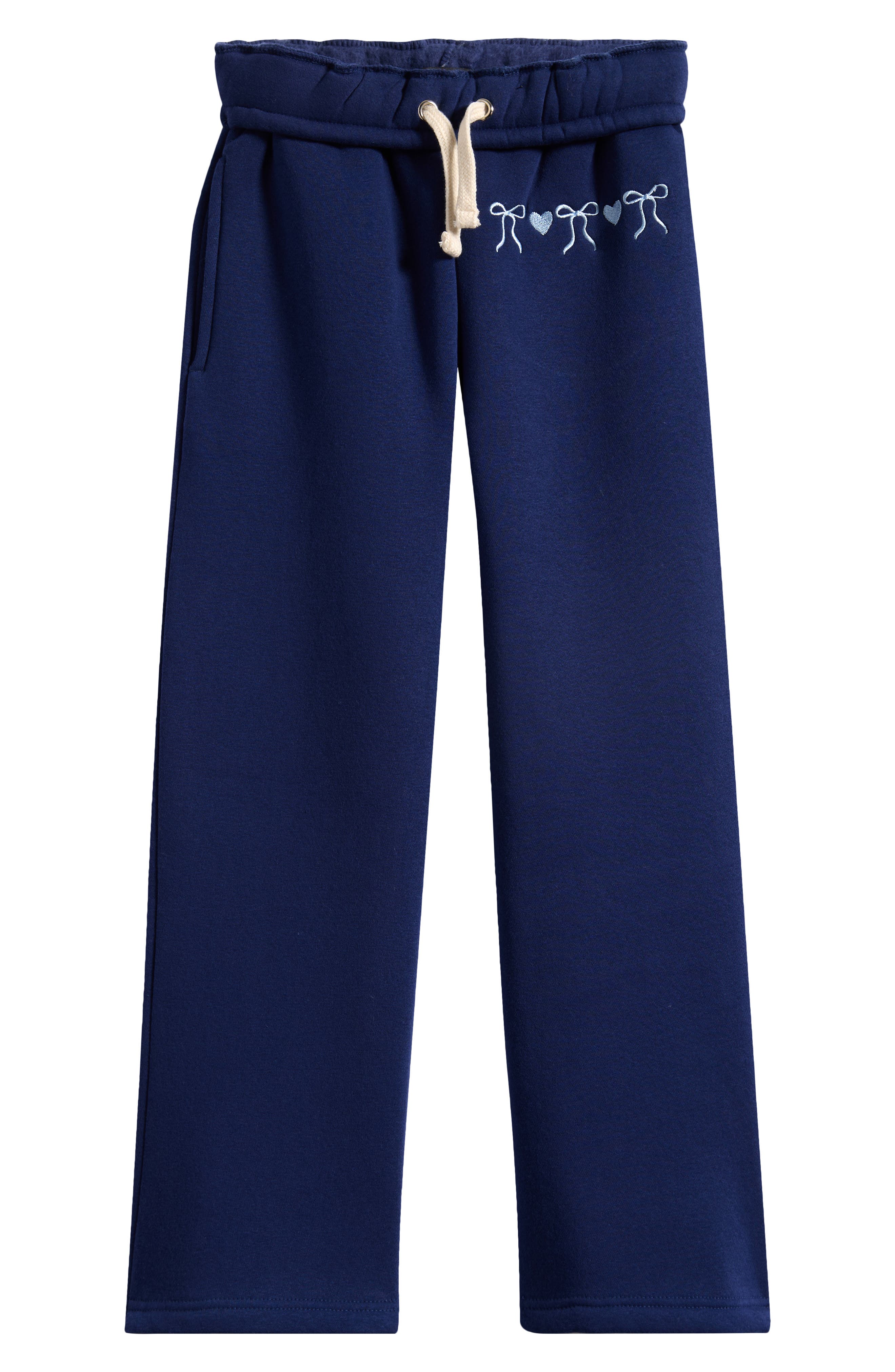 Kids' Puff Print Bow Wide Leg Pants