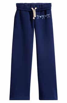 Kids' Puff Print Bow Wide Leg Pants
