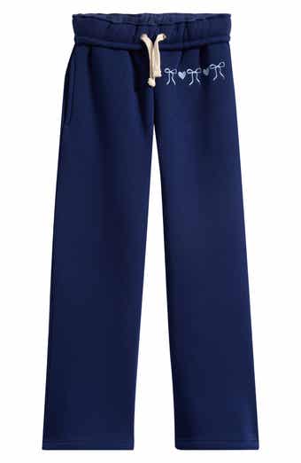 Kids' Puff Print Bow Wide Leg Pants