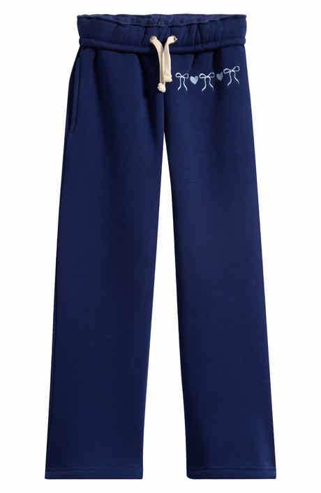 Kids' Puff Print Bow Wide Leg Pants