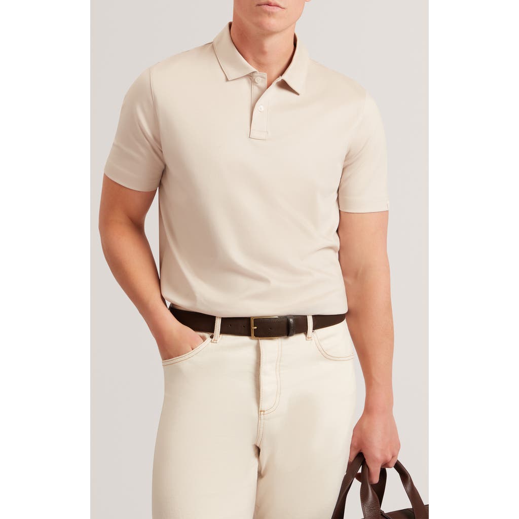 Ted Baker Connall Cotton Polo In Gray