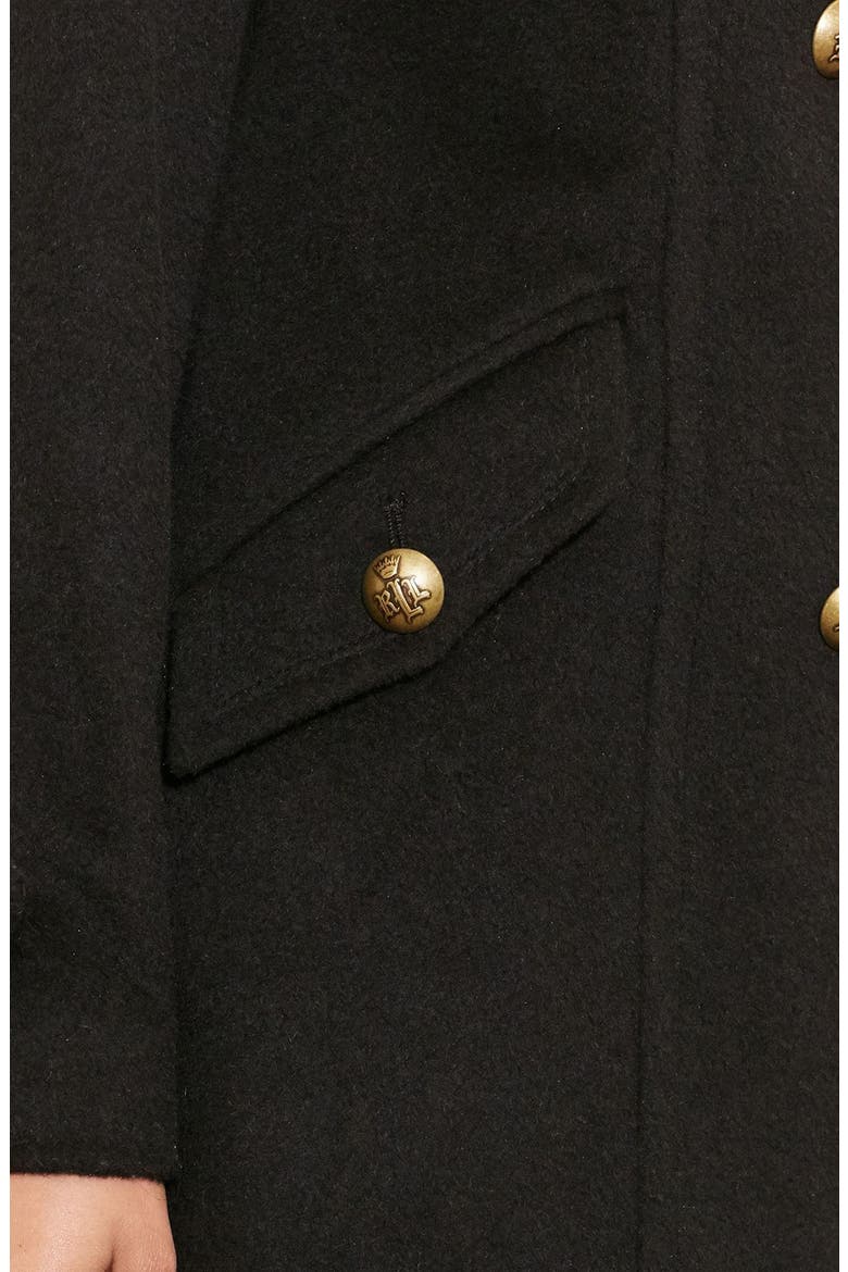 Wool Blend Maxi Coat, Alternate, color, BLACK