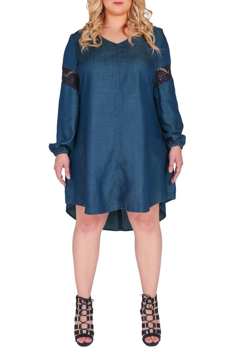 Shelby Shift Dress, Main, color, BLUE