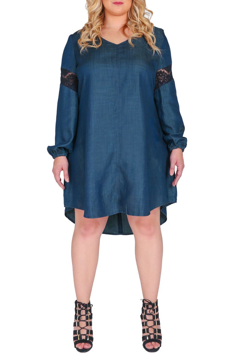 Standards & Practices Shelby Shift Dress, Main, color, Blue