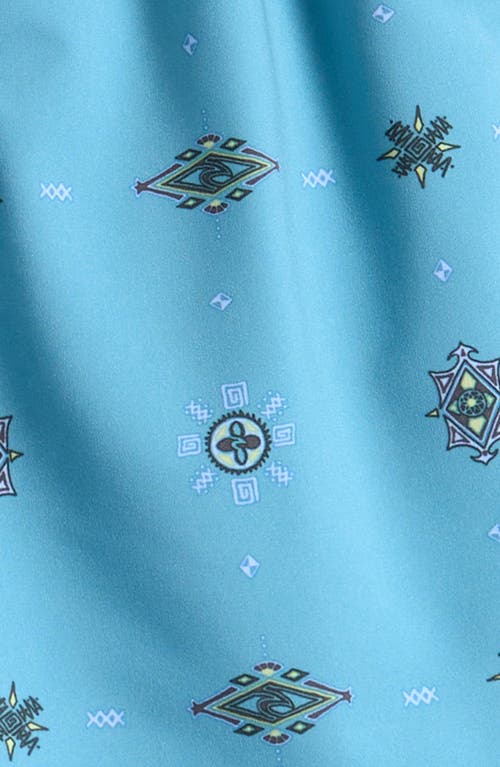 Rip Curl Kids' Fun Times Water Repellent Volley Swim Trunks In Blue Lagoon