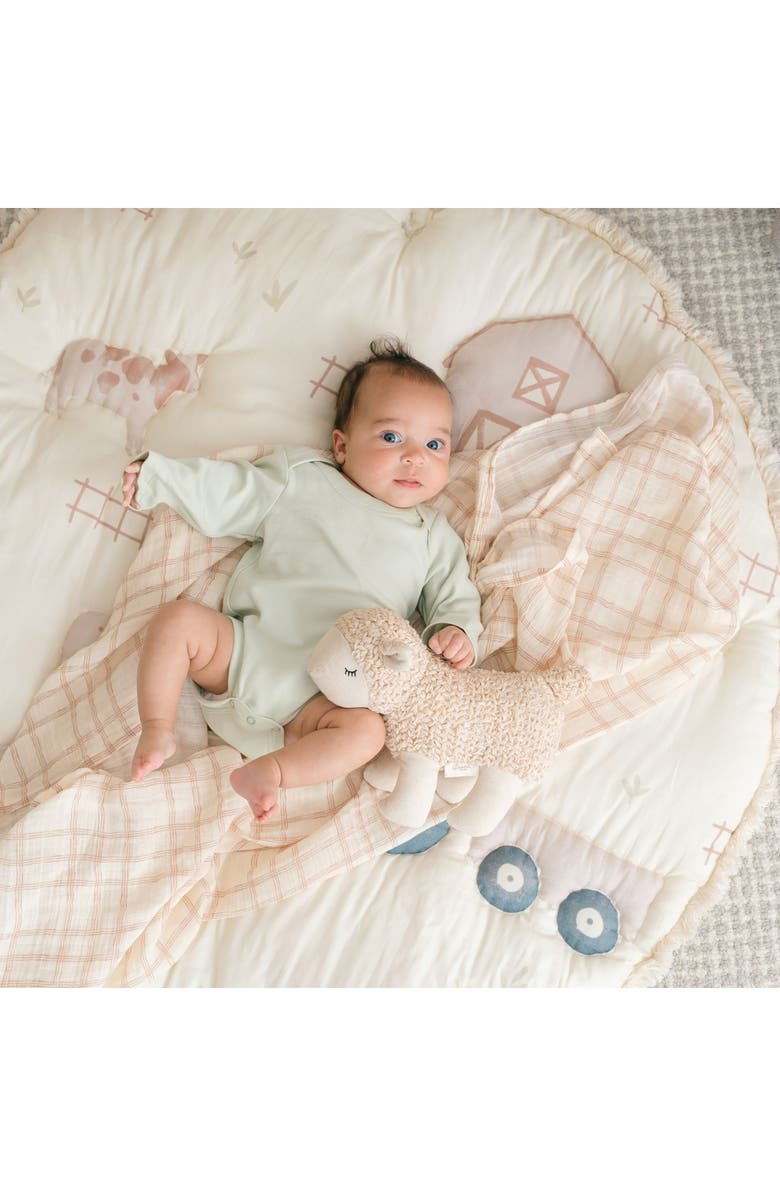 CRANE BABY Quilted Cotton Play Mat, Alternate, color, Beige