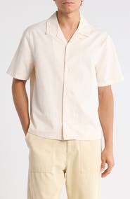 PacSun Elai Button-Up Cotton & Linen Camp Shirt