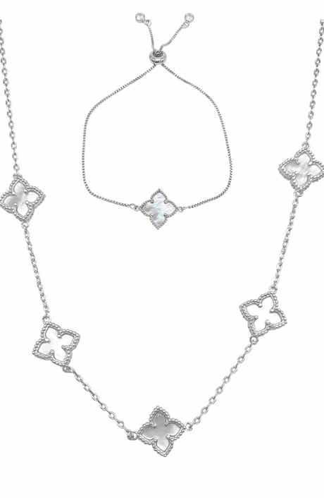 2-Piece Mixed Clover Jewelry Set