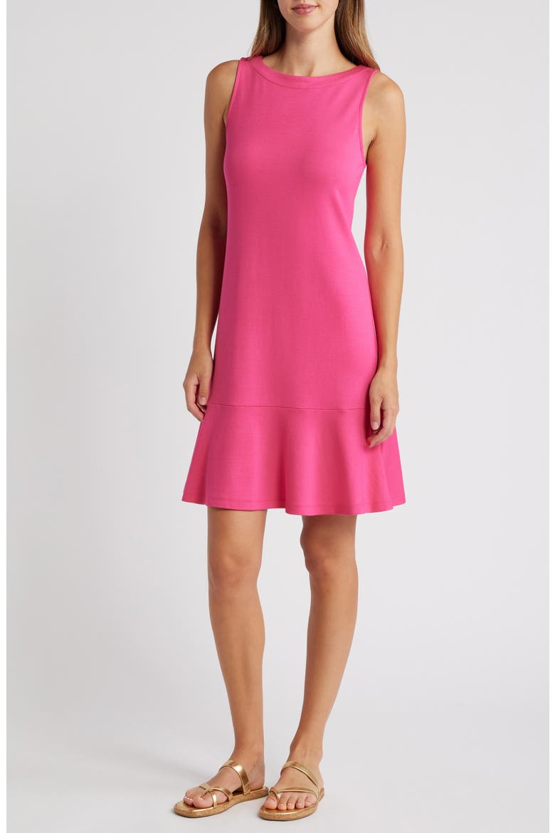 Darcy Sleeveless Dress, Main, color, GLOWING AZALEA