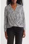 Long Sleeve Surplice V-Neck Wrap Top