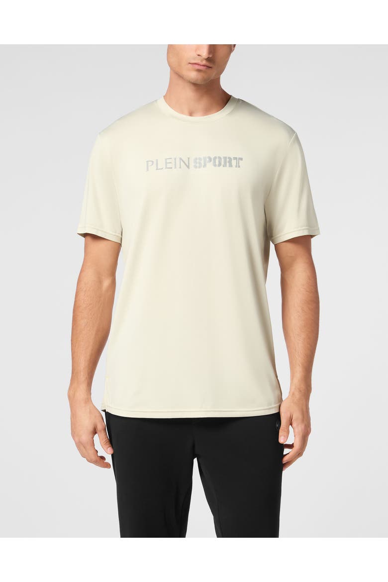 Reflective T-Shirt Round Neck Ss Men, Main, color, grey