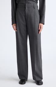 Maria McManus Single Pleat Front Wide Leg Pants